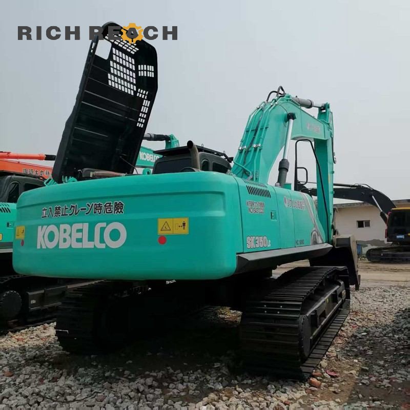 Track roller and heavy duty idler of a 2017 Kobelco SK350LC excavator, priced at $34,722
